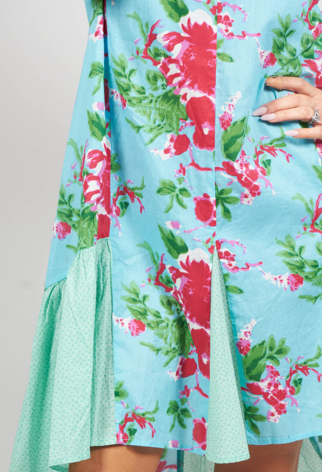 Tunic with Three Quarter Sleeves in Floral Marie Print