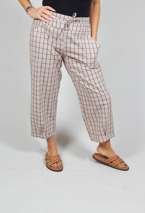 Straight Leg Trousers in Francoise Tartan