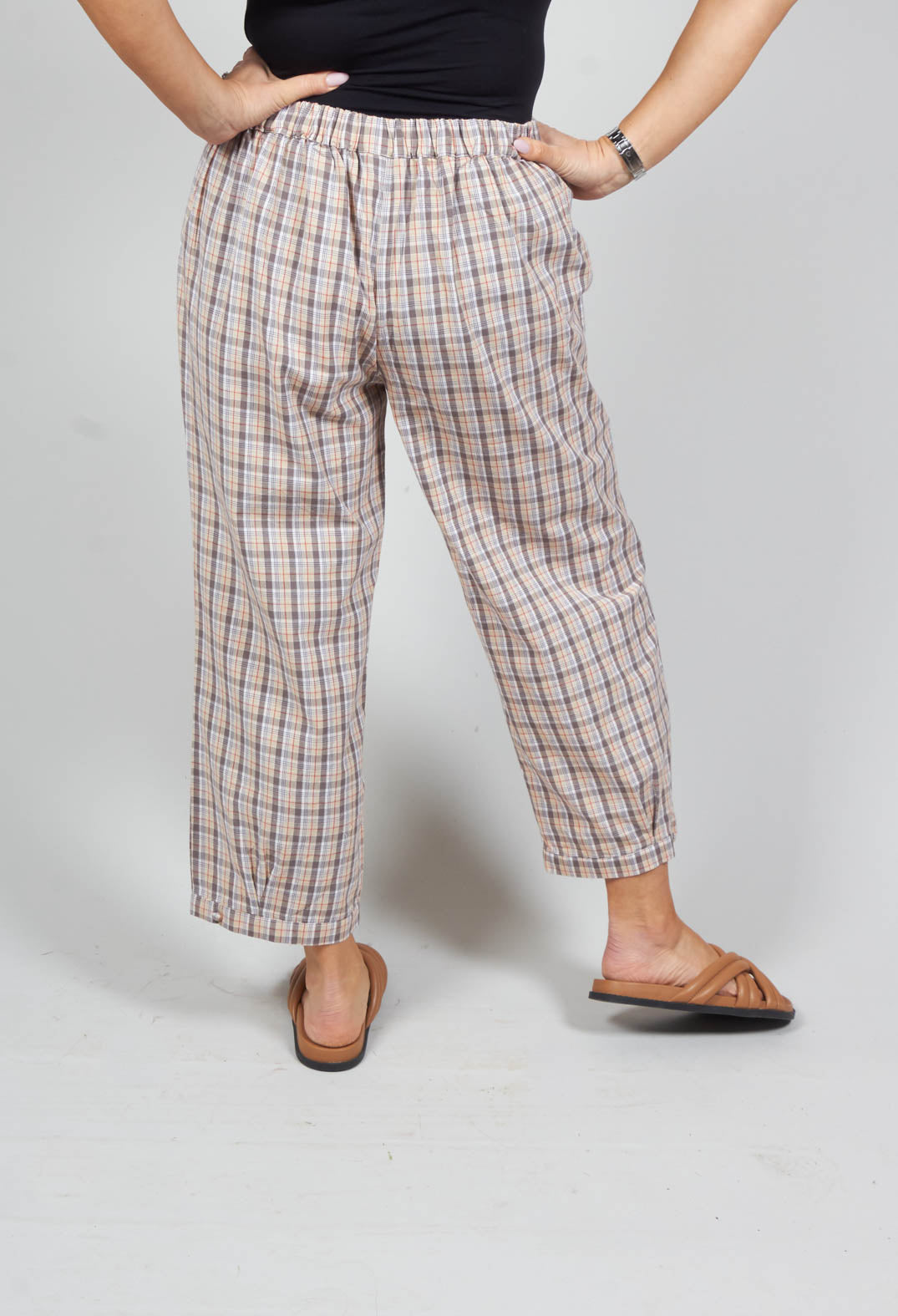 Straight Leg Trousers in Francoise Tartan