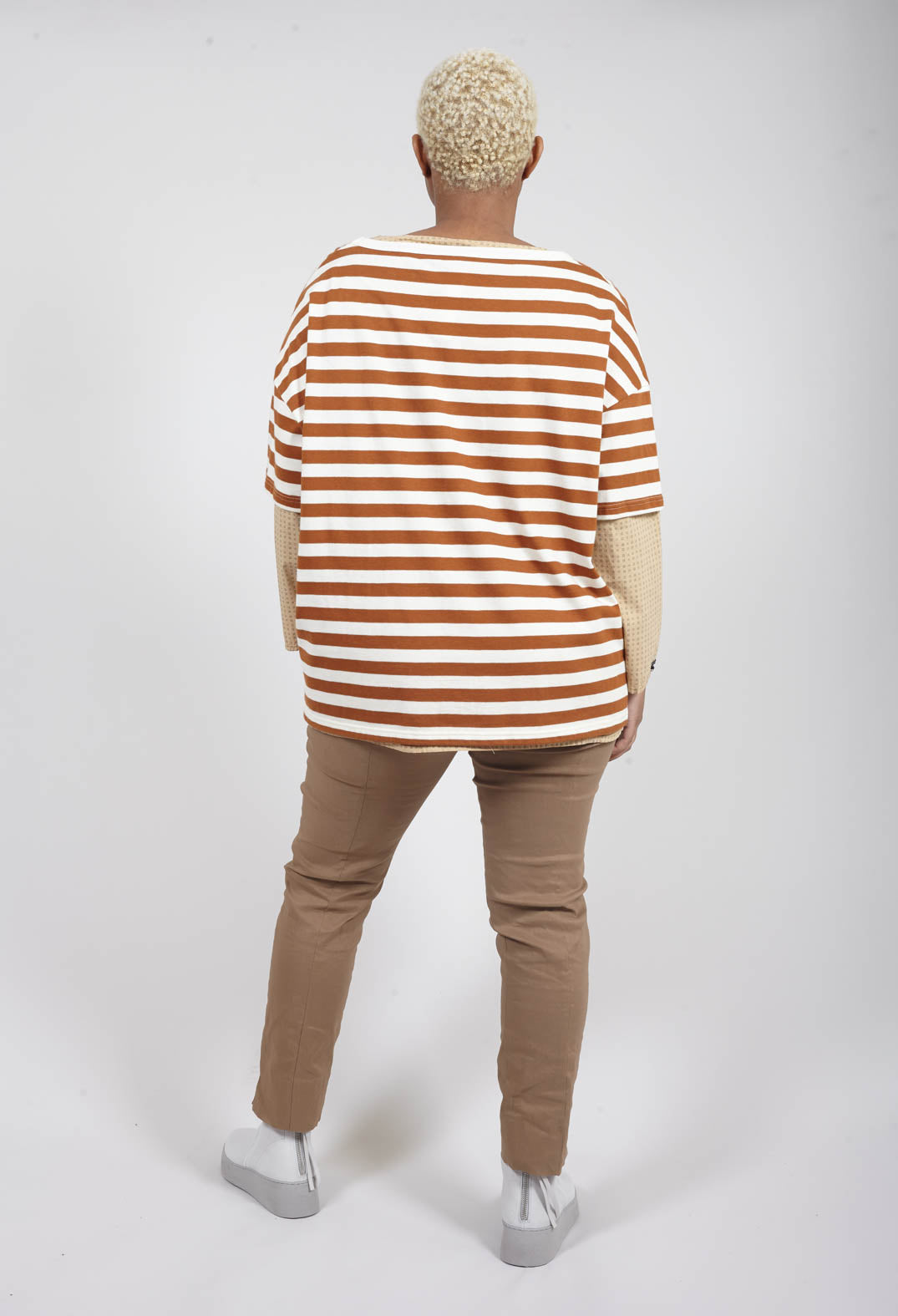 Skinny Trousers in Efesto Bronzo