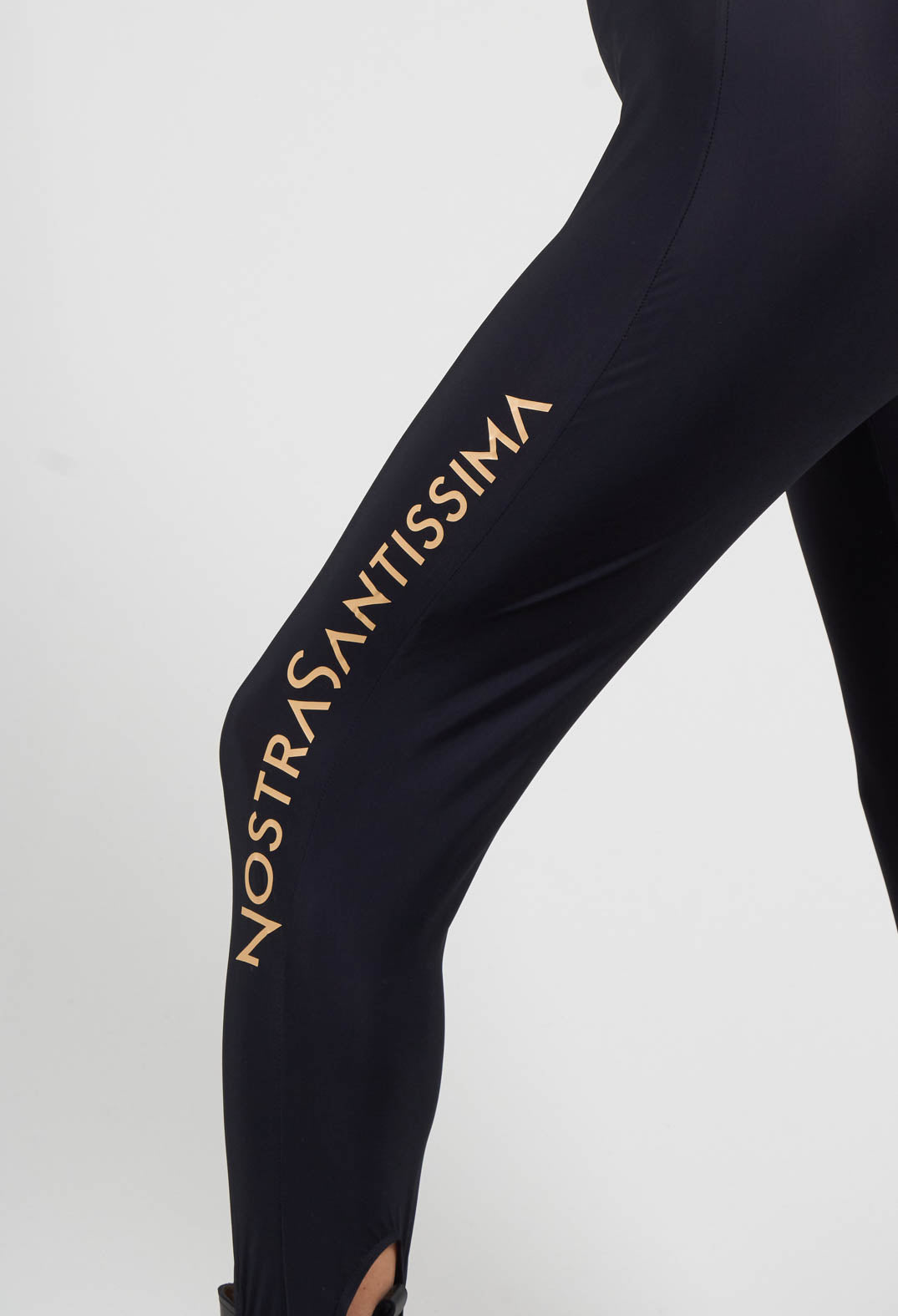 Jumpsuit with Stirrups in Black