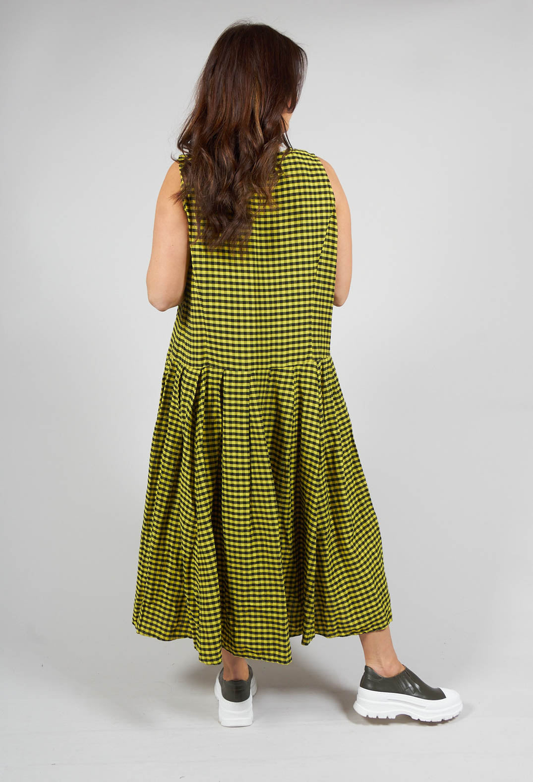 Herschneller Dress in Ingwer Yellow and Black Check
