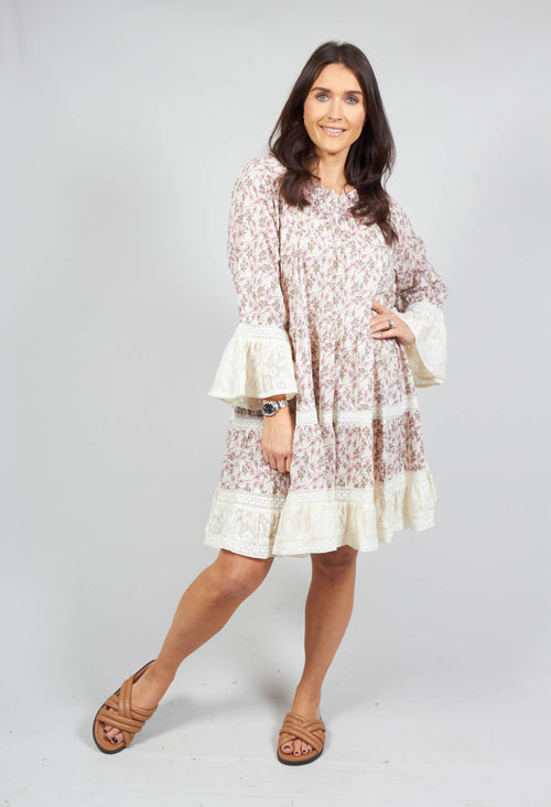 Long Sleeve Tunic in Floral Rosa Print