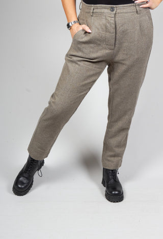 Tailored Slim Trousers in Dune