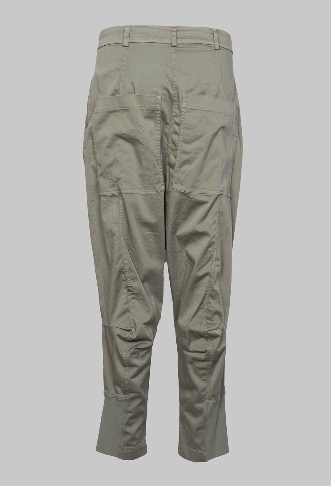 Low Drop Crotch Trousers in Grey