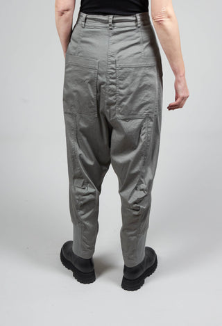 Low Drop Crotch Trousers in Grey