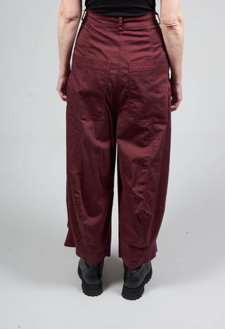 Balloon Shaped Trousers in Wine