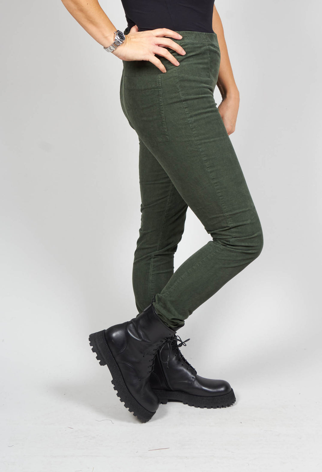 Skinny Fit Trousers in Teal