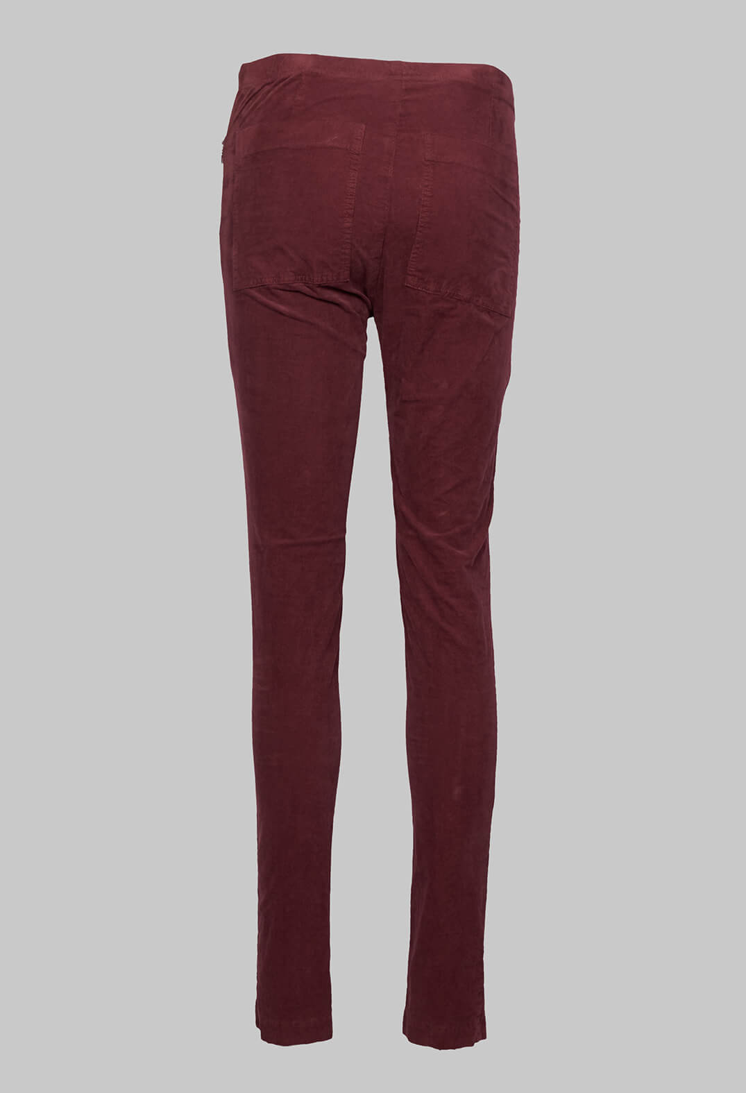 Skinny Fit Trousers in Wine