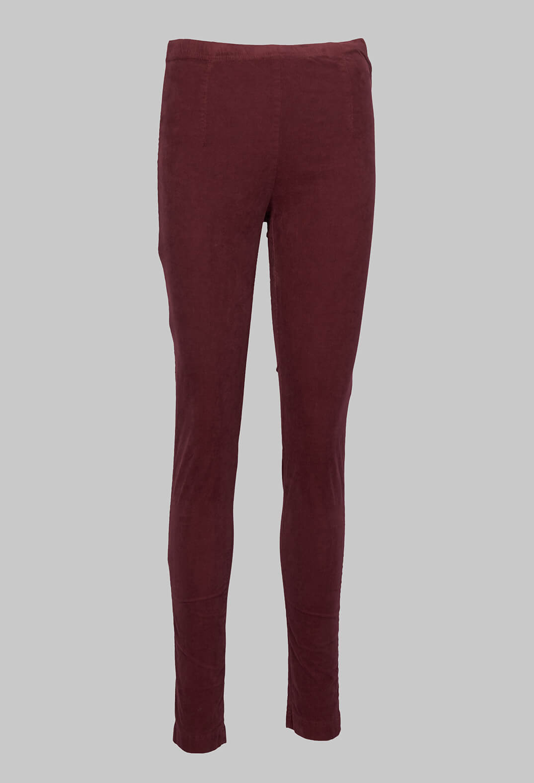 Skinny Fit Trousers in Wine