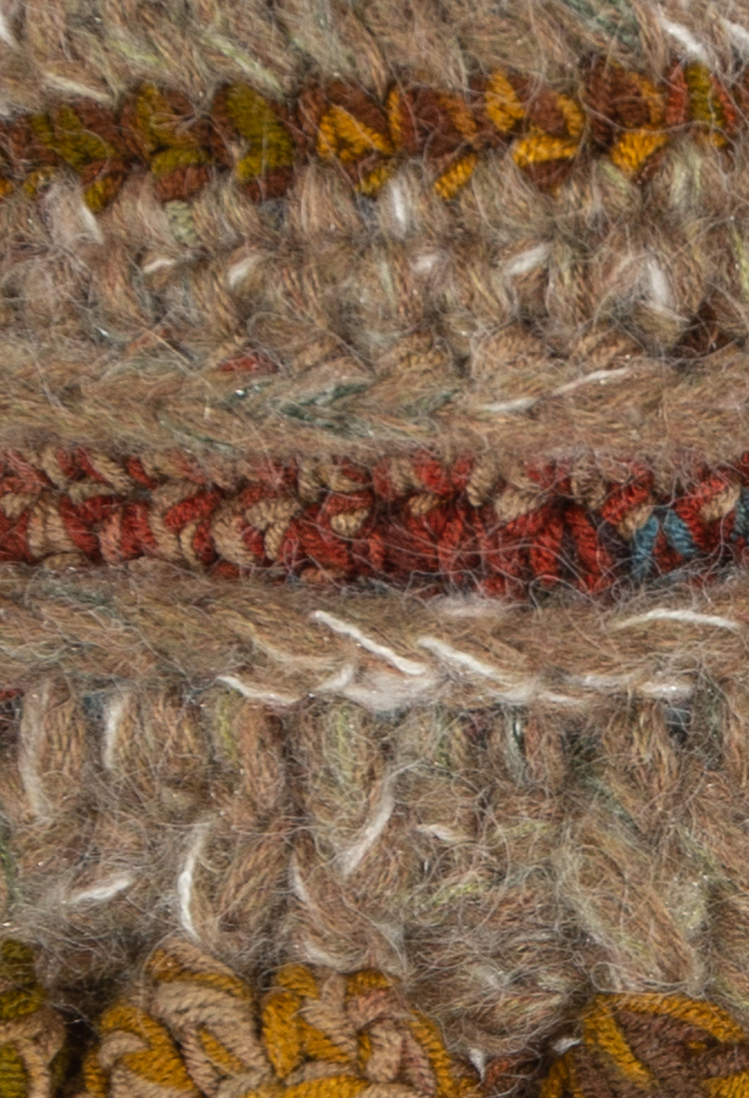 Knitted Woollen Hat in Multicolour