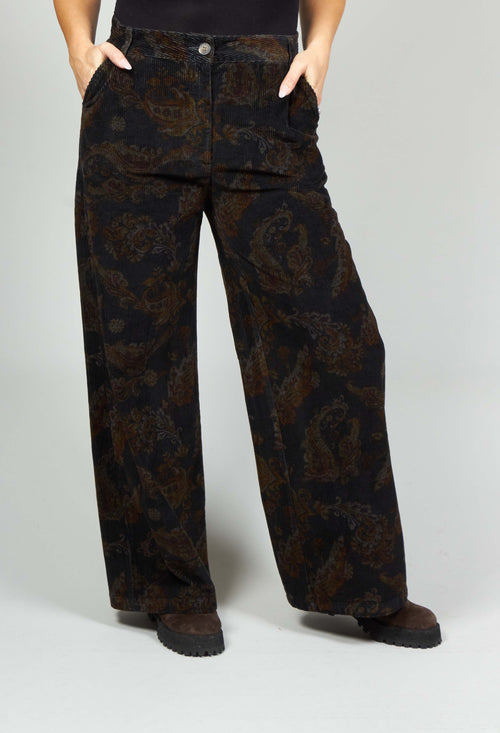 Paisley Wide Leg Pants