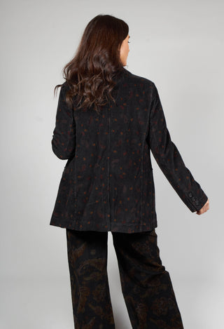 Paisley Single Button Blazer
