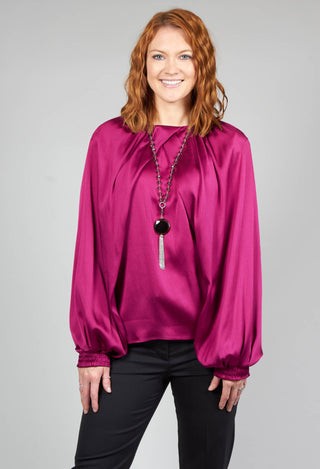 Beatrice B crepe shirt in metallic pink