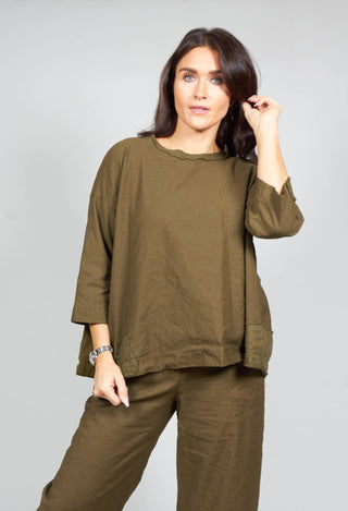 Loose Fit Top in Oliva