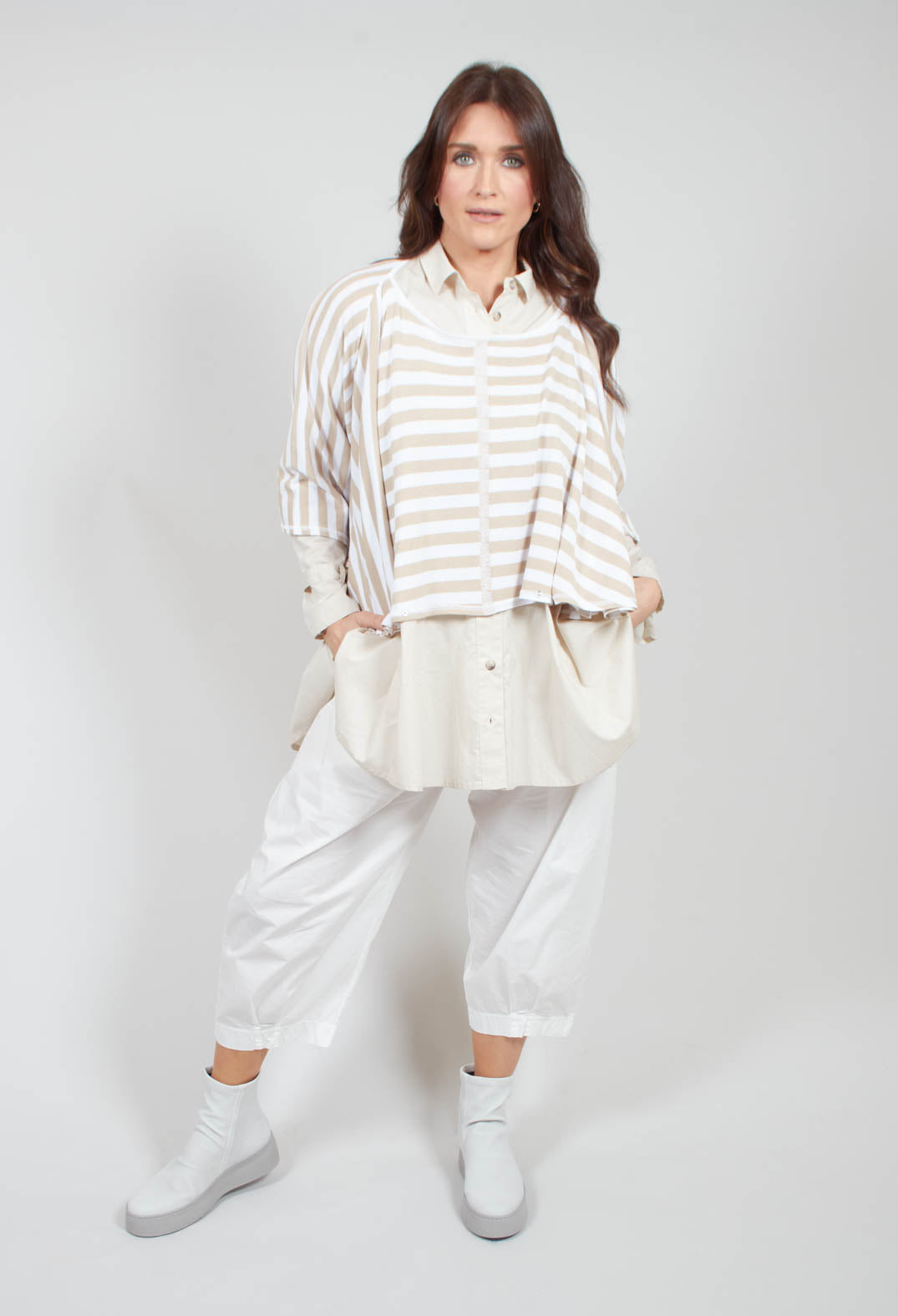 Bianco P Trousers in Latte
