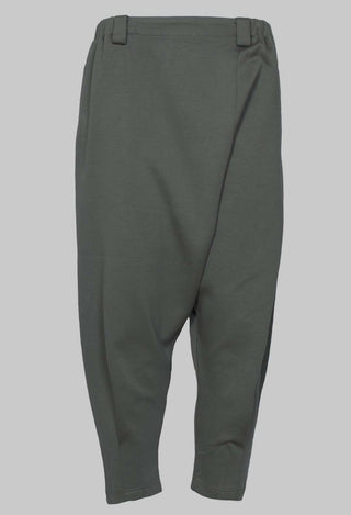 Drop Crotch Peg Trousers in Grey