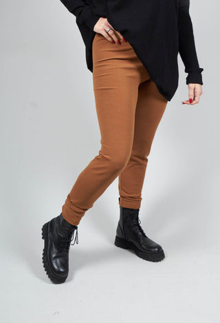 Stretch Fit Long Leggings in Tobacco