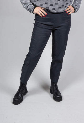 Straight Leg Trousers in Steel