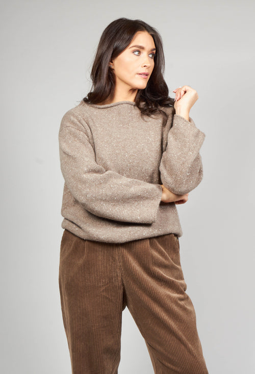 Somerset Cashmere Blend Jumper in Latte