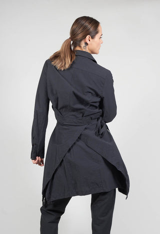 Poplin Len Shirt in Ardoise