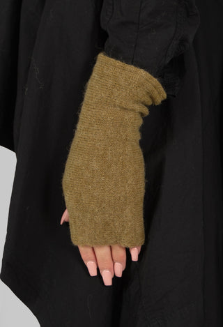 Knitted Mittens in Bronze