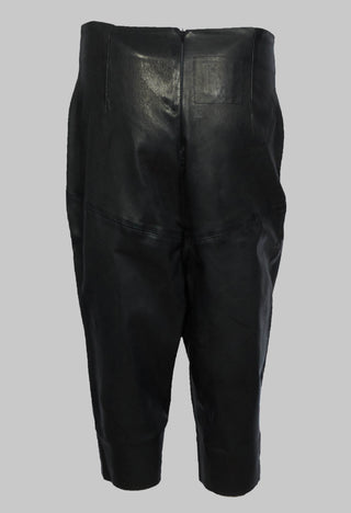 Drop Crotch Leather Trousers