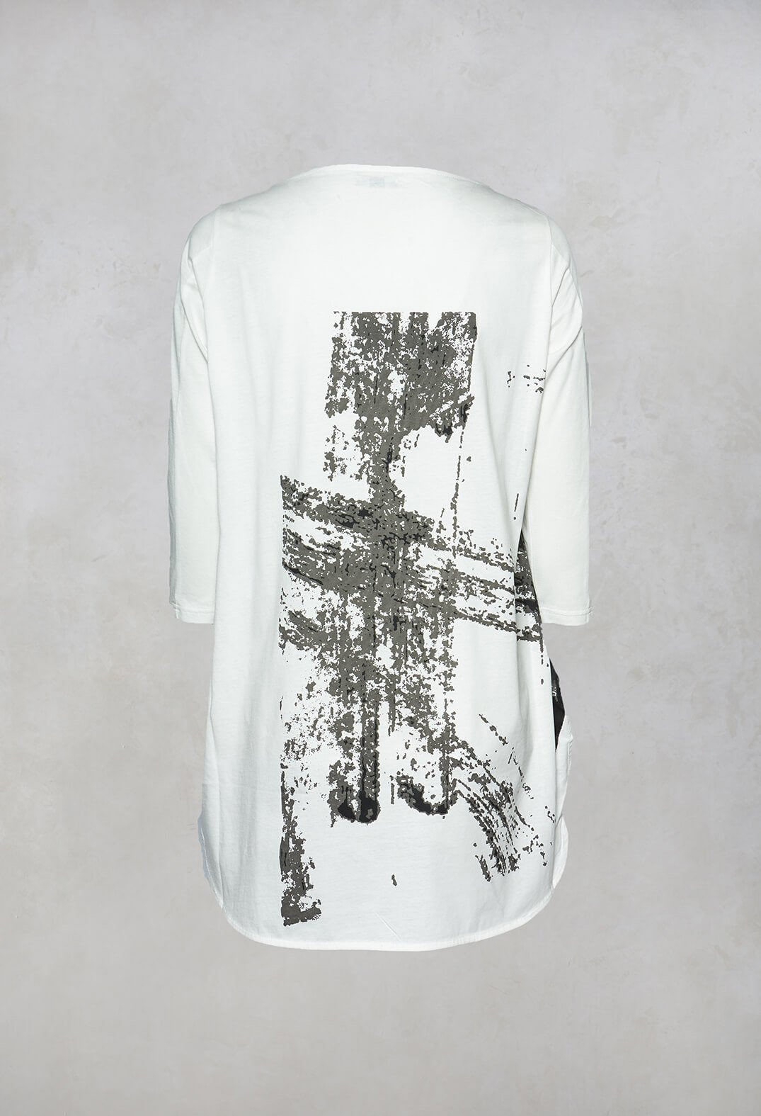 3/4 Sleeve T-Shirt in White