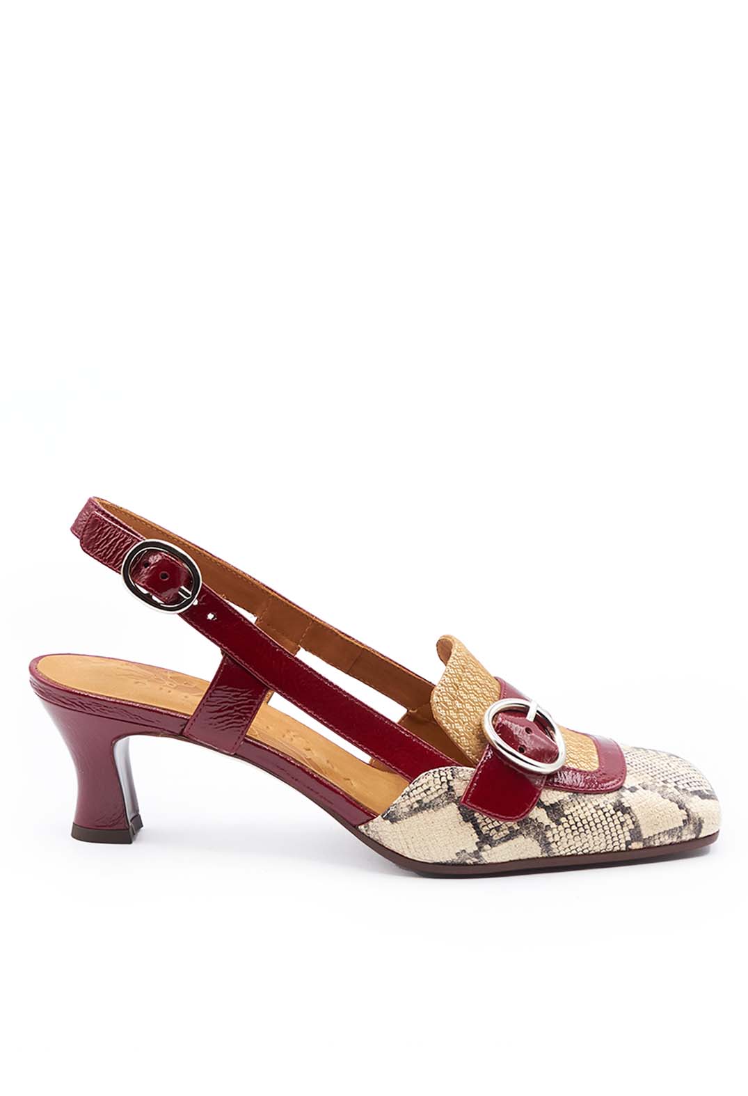 Snake Print Kitten Heel Sandal – Olivia May