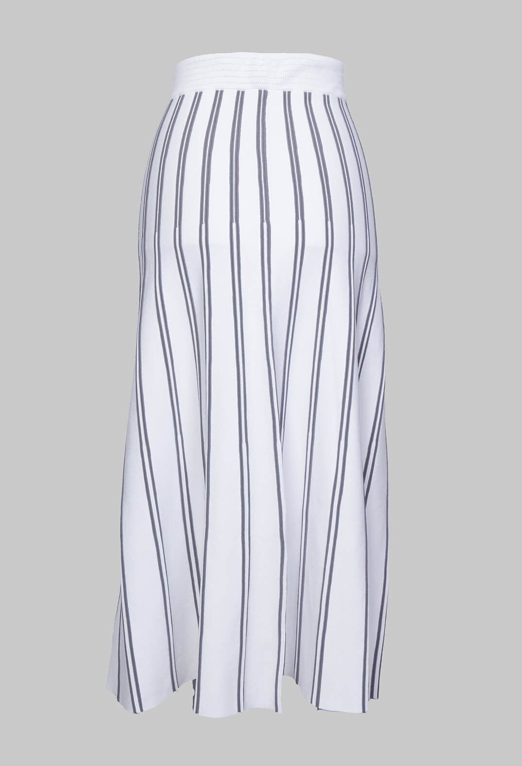 Grey and white striped skirt discount