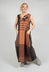 A-Line Linen Dress in Copper