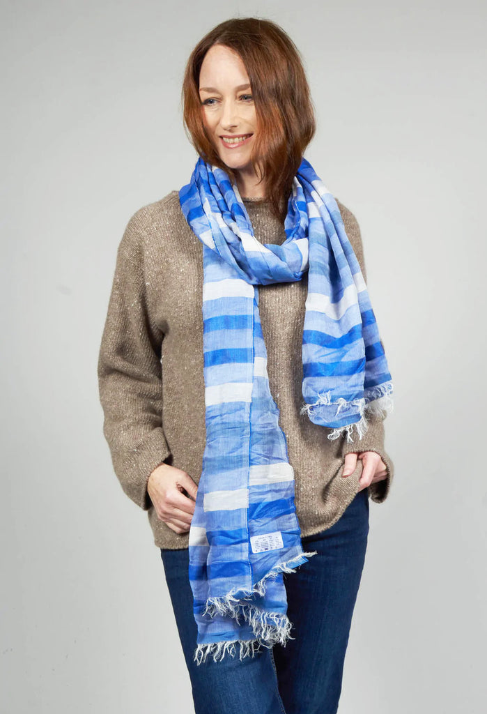 Scarf in Blue Stripe