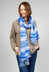 Scarf in Blue Stripe