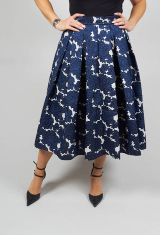 Abey Skirt in Floral Blue