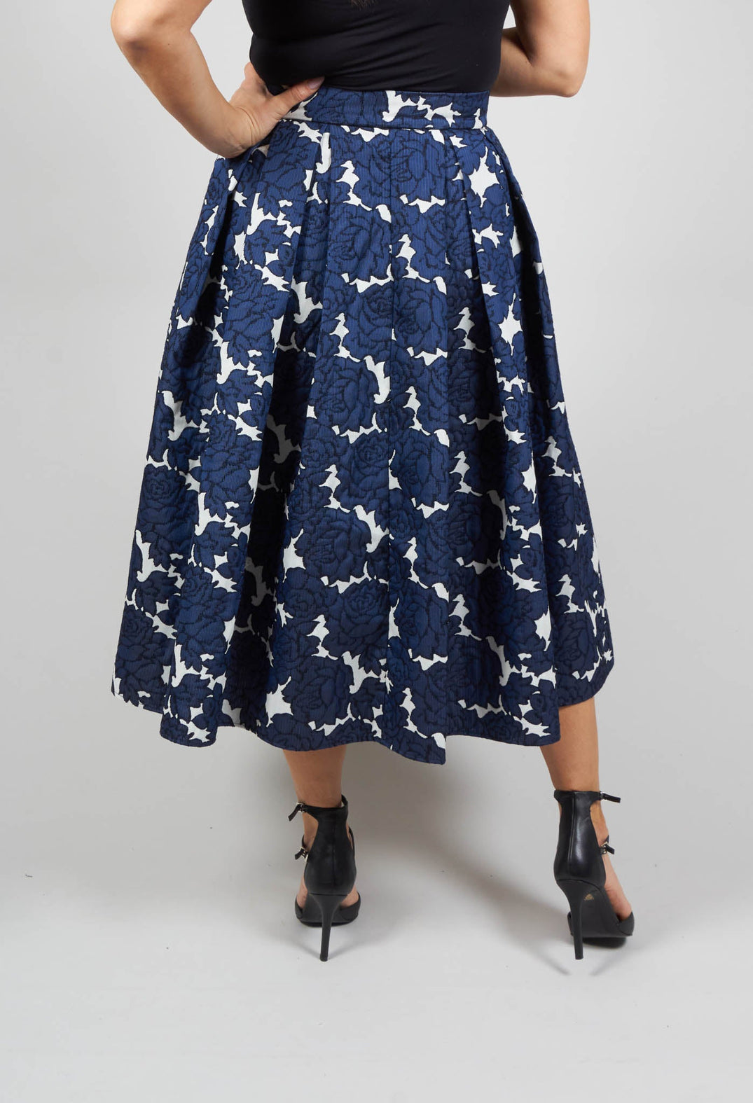 Abey Skirt in Floral Blue