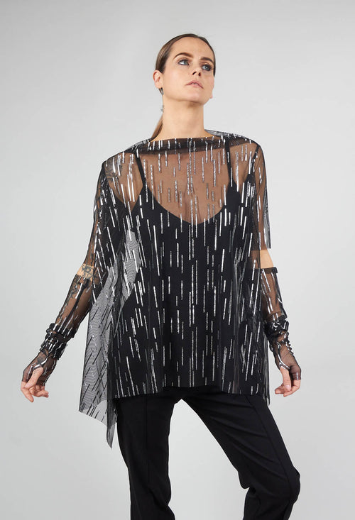 Afol Tunic in Black Silver