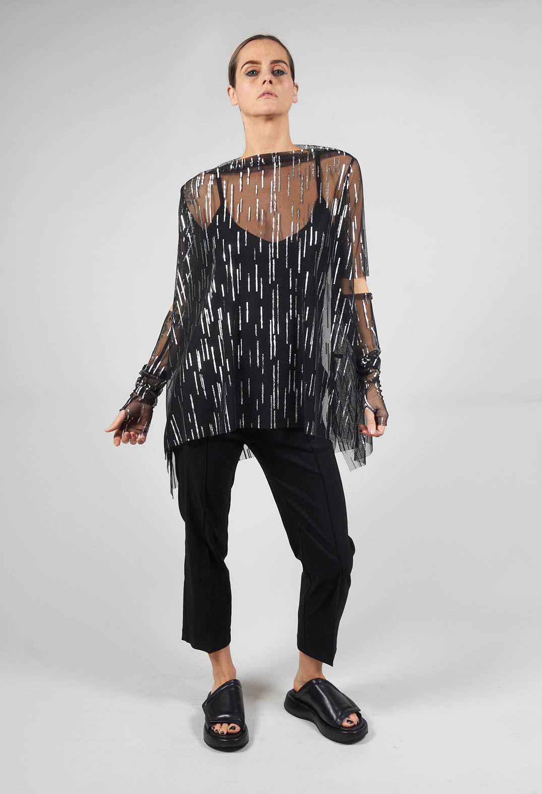 Afol Tunic in Black Silver