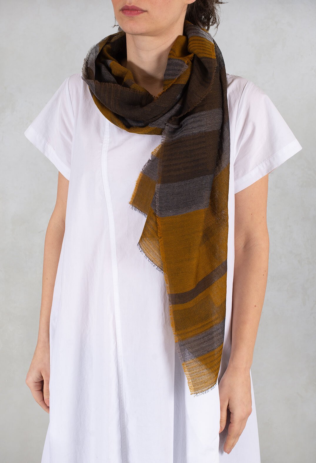 Agnes Scarf in Green/Blue