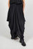 Asymmetric Hem Skirt in Nero