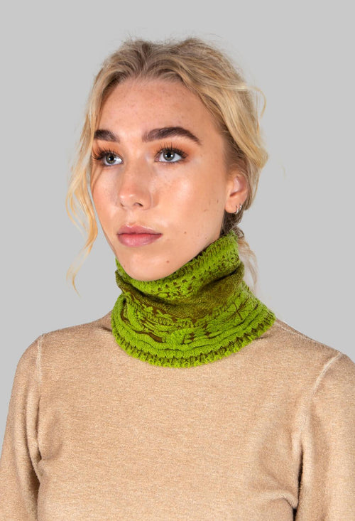 Aztec Hairband in Lime Green