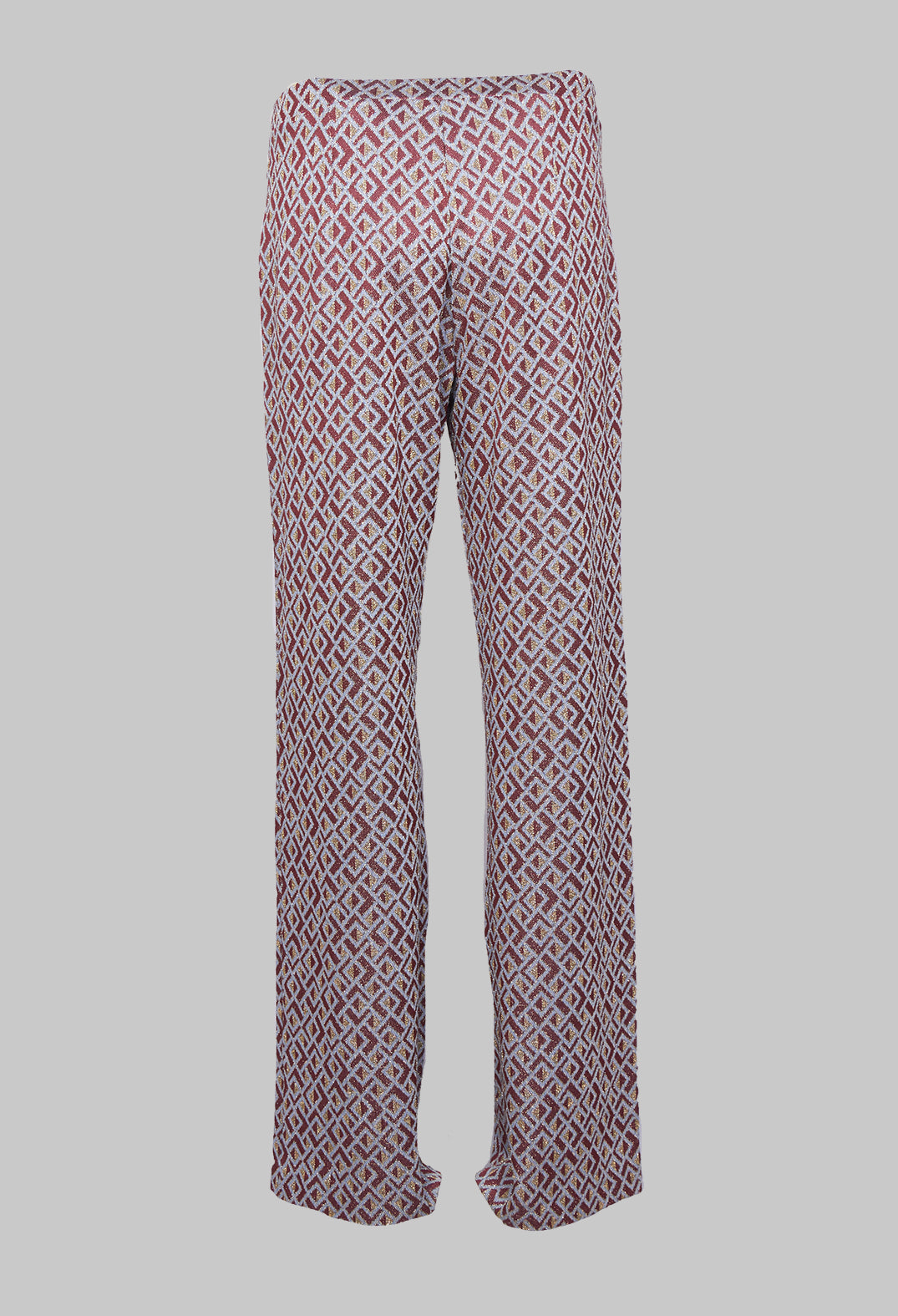 Long High Waisted Straight Trousers in Amber
