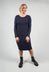 Long Sleeved Jersey Dress in Blue