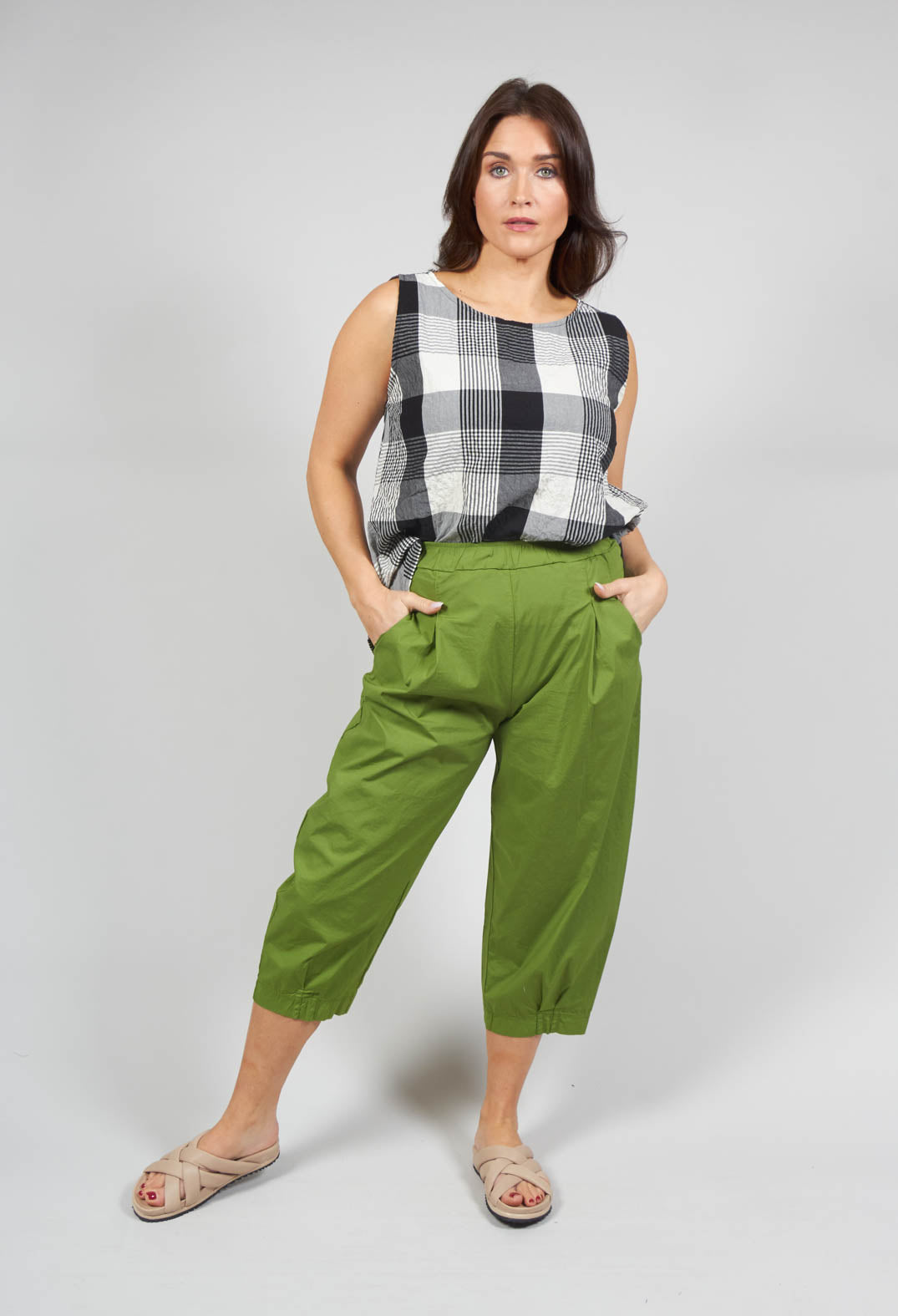 Bianco P Trousers in Avocado