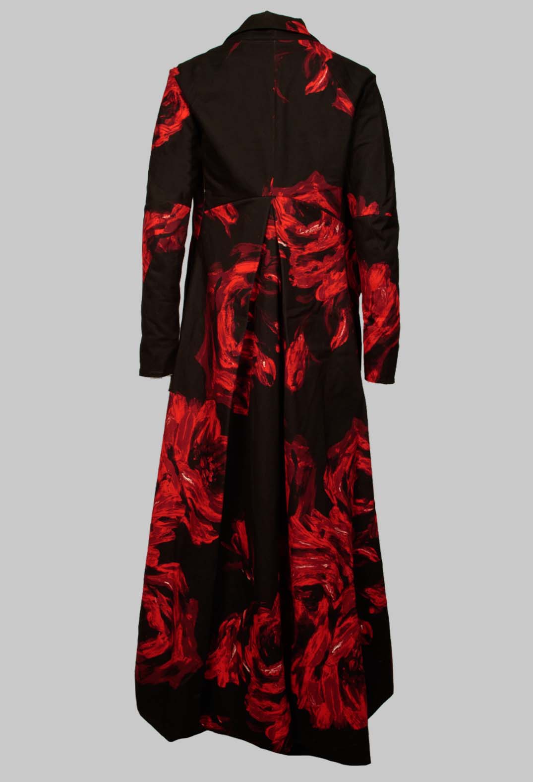 Bold Print Coat in Black and Red – Olivia May