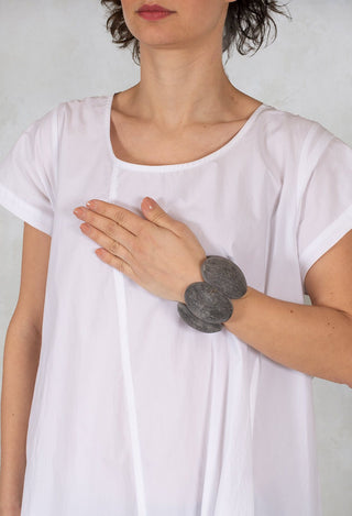 Bracelet with Wood Effect Pendants in Stone