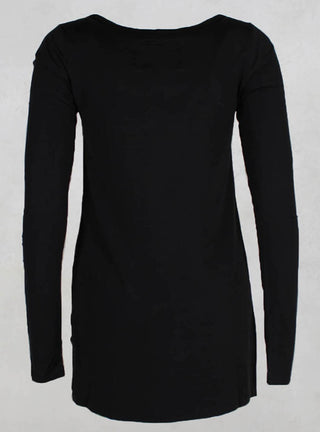 Angers Long Sleeved Top in Black