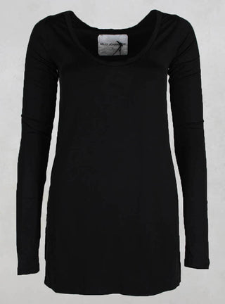 Angers Long Sleeved Top in Black