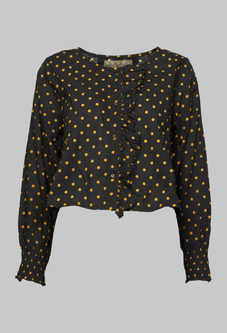 Camel Blouse in Large Spot Bronze