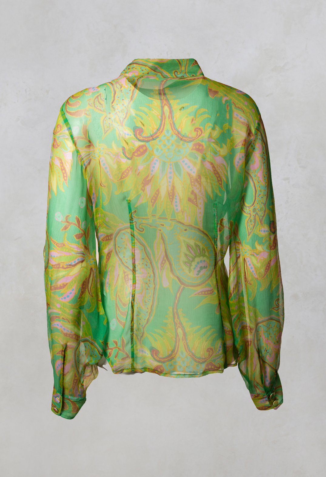 Carnival Shirt in Verde / Giallo / Rosa