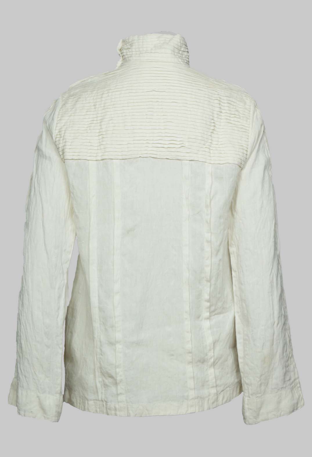 Cary Pleated Shirt in Cream